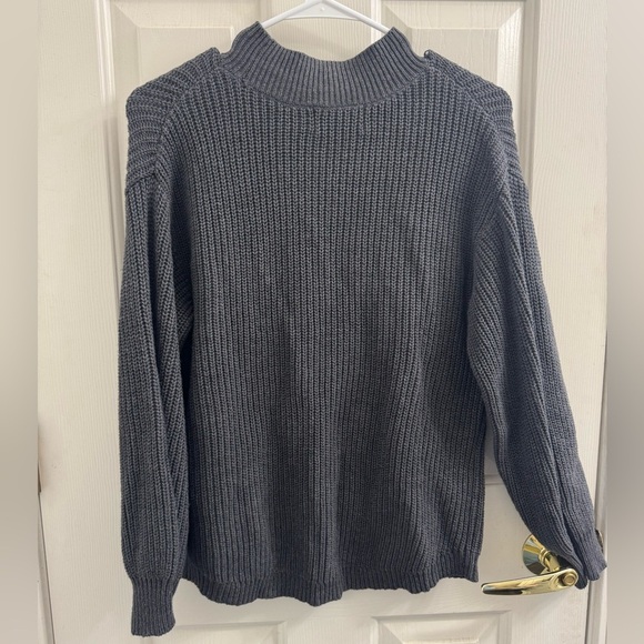 Old Navy Mock neck Gray Women's Sweater in graphite color - Picture 7 of 7